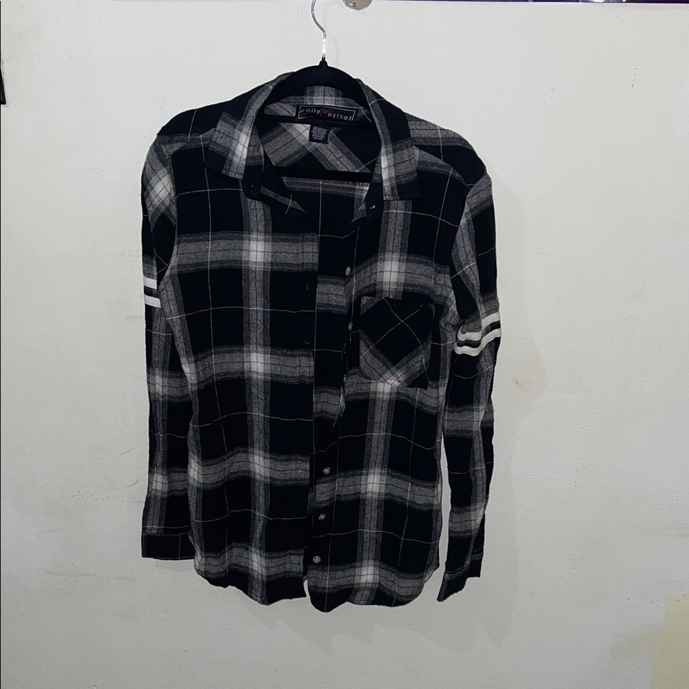 Plaid Button-Down Shirt